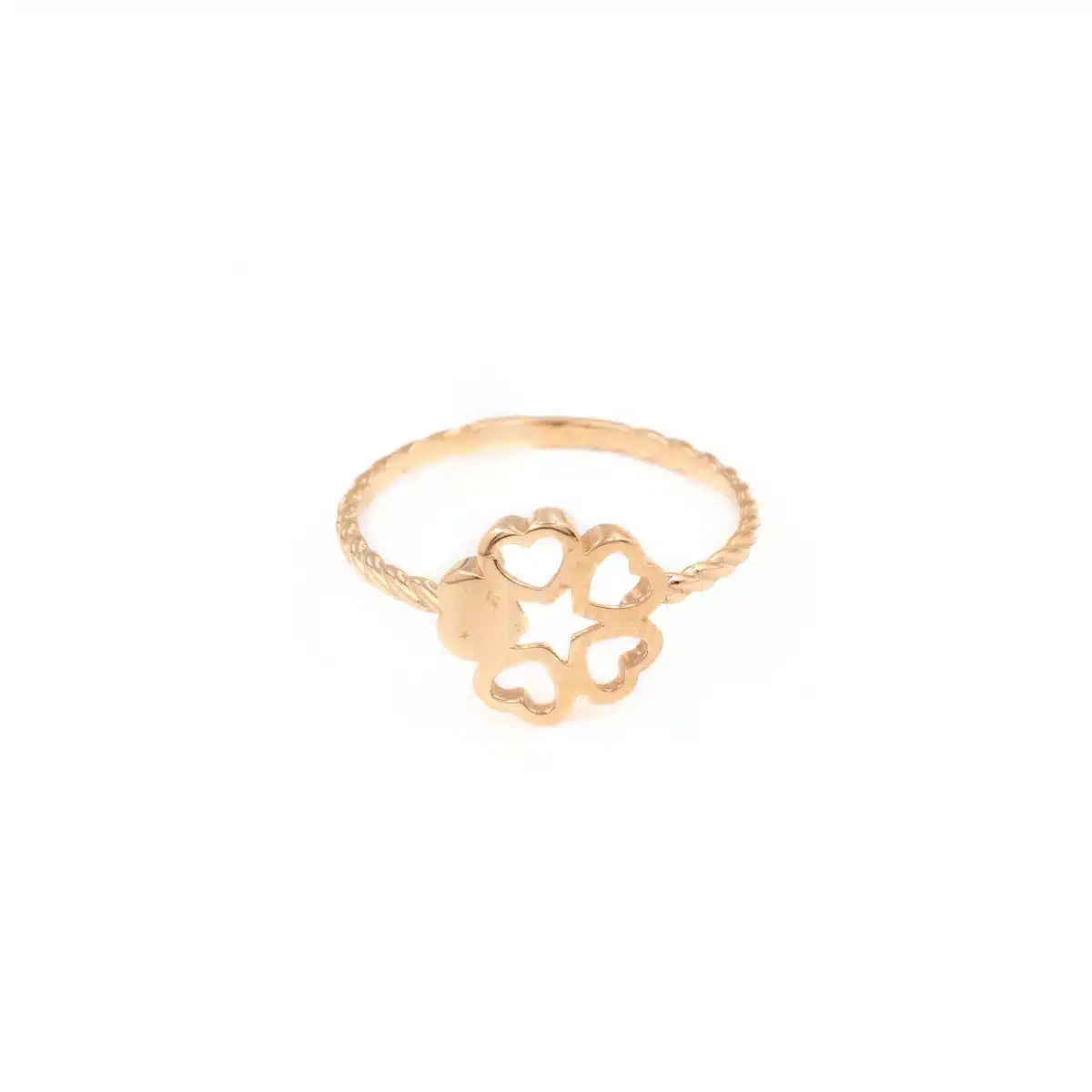 خرید انگشتر مینیمال پنج قلب