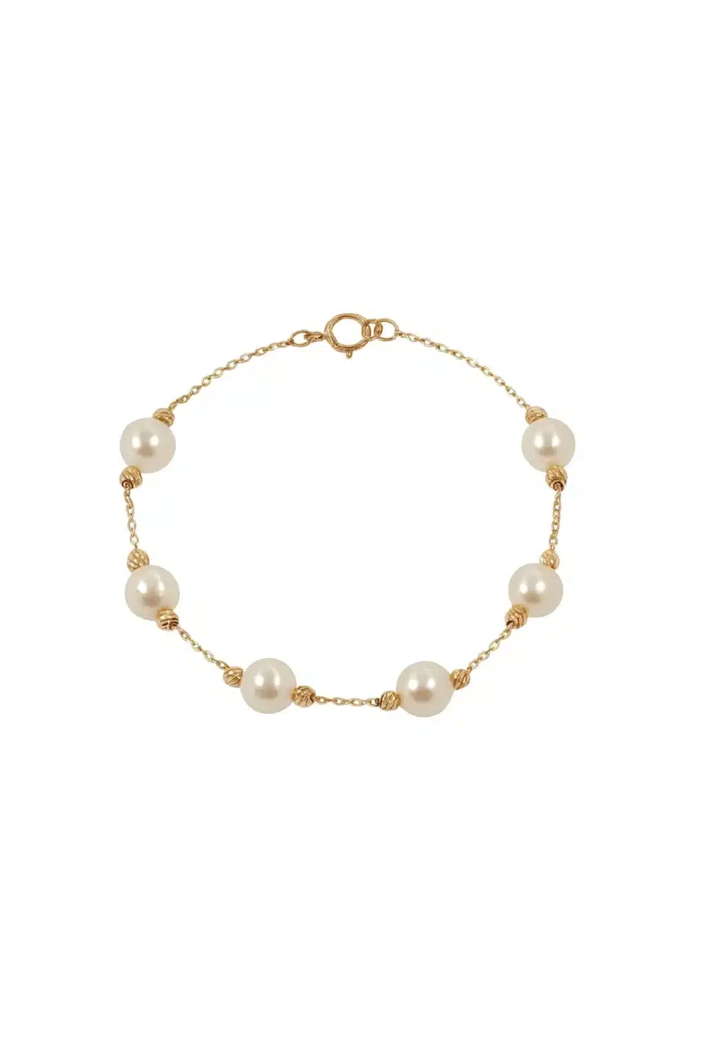 خرید دستبند طلا و مروارید