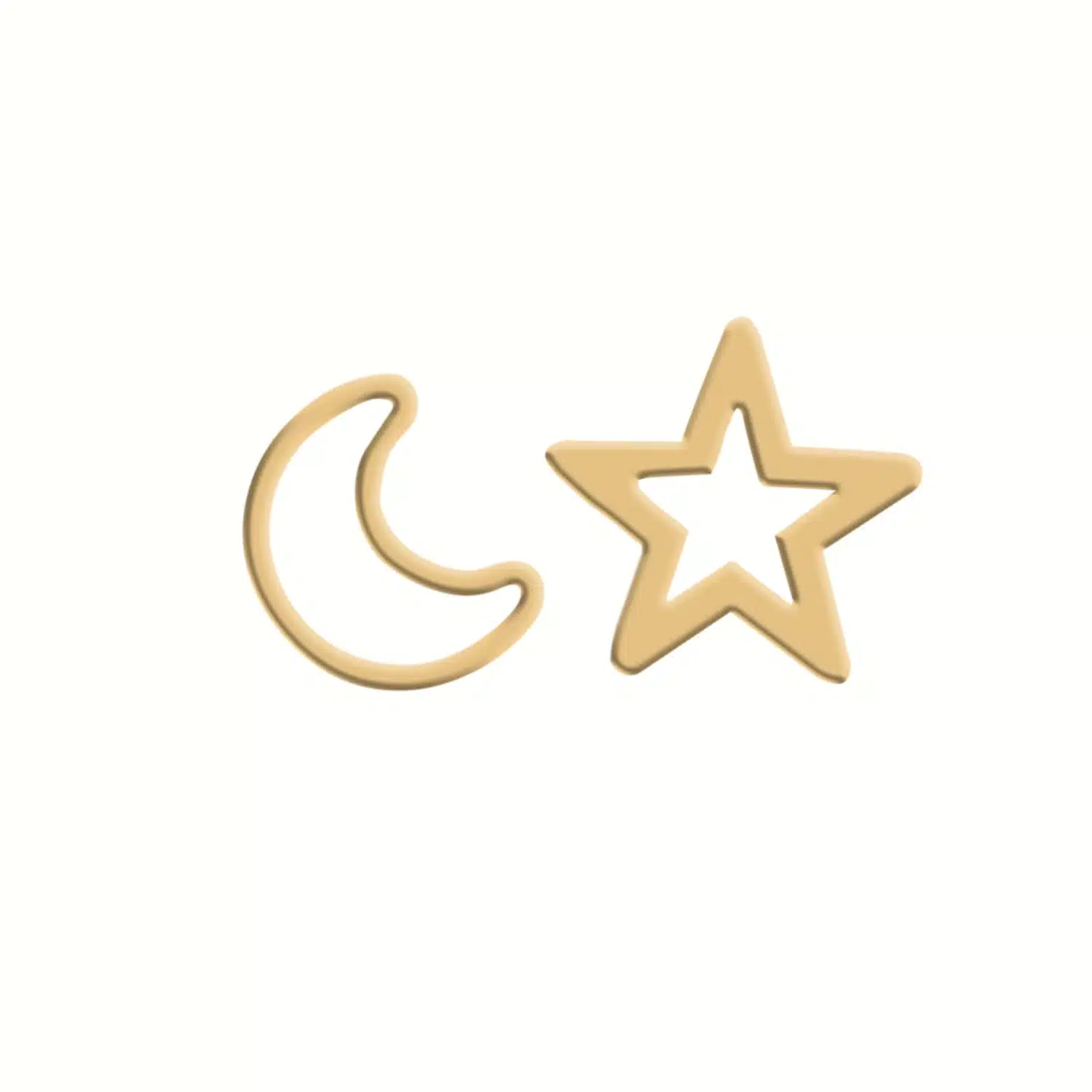 خرید گوشواره ماه و ستاره