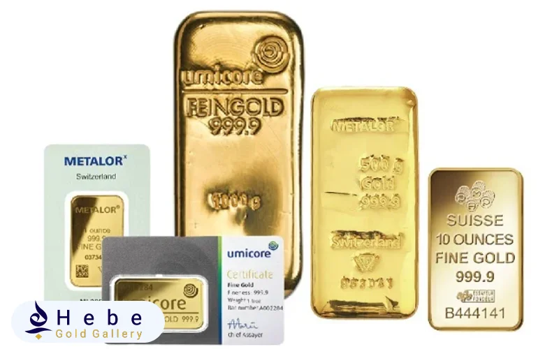 انواع شمش طلا