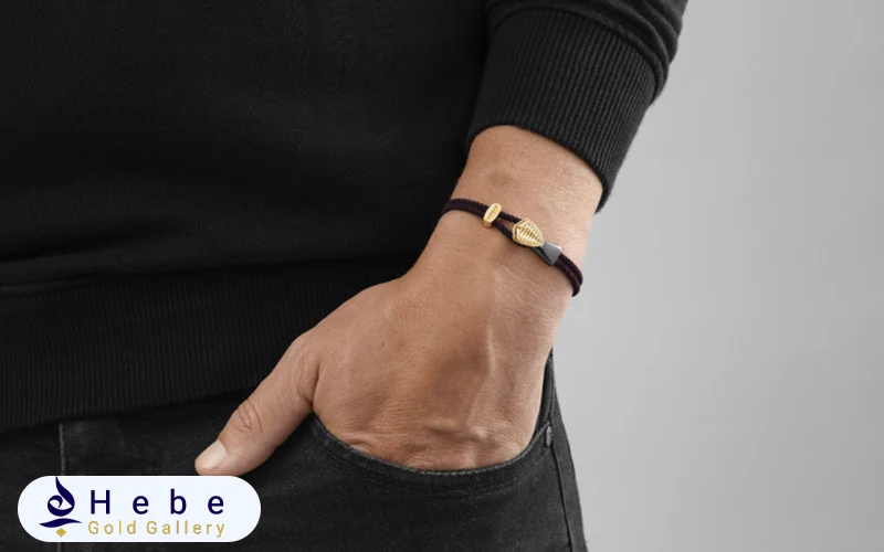 خرید دستبند چرم و طلا قسطی