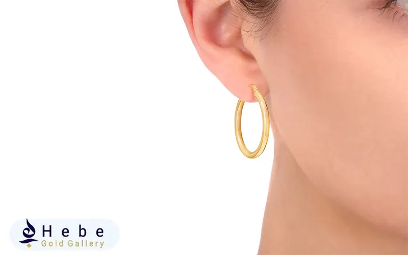 مدل گوشواره حلقه ای طلا