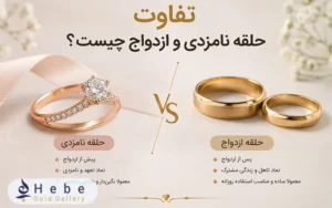 تفاوت حلقه نامزدی و ازدواج چیست؟