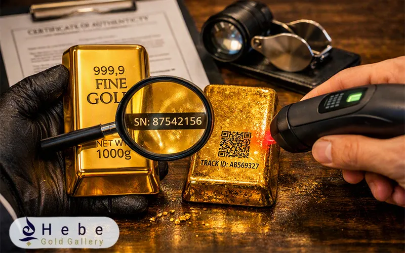 بررسی شماره سریال و کد رهگیری شمش طلا