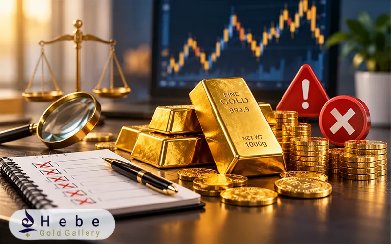 اشتباهات رایج هنگام سرمایه‌ گذاری در طلا