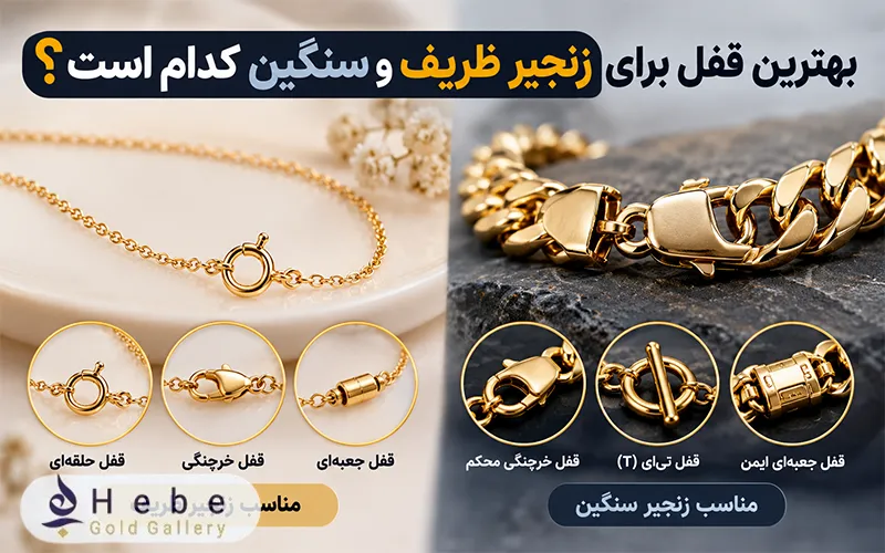 بهترین قفل برای زنجیر ظریف و سنگین کدام است؟